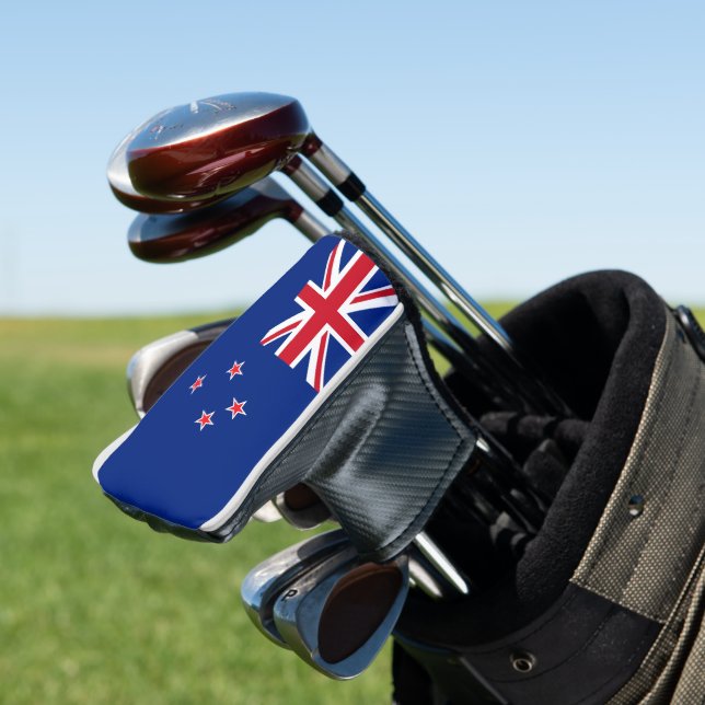 New Zealand flag Golf Head Cover (In Situ)