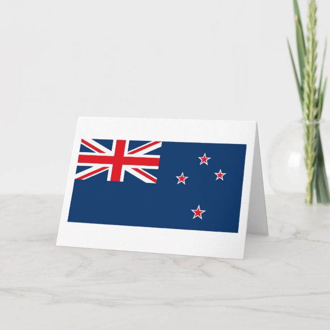 New Zealand Flag Greeting Card (Front)