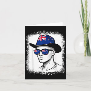 New Zealand Flag Hat Sungles Travel Kiwi Card