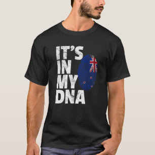 New Zealand Flag IT's IN MY DNA Christmas Gift Cou T-Shirt