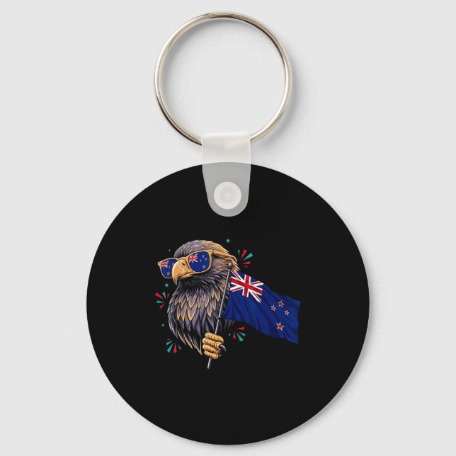 New zealand flag  key ring (Front)