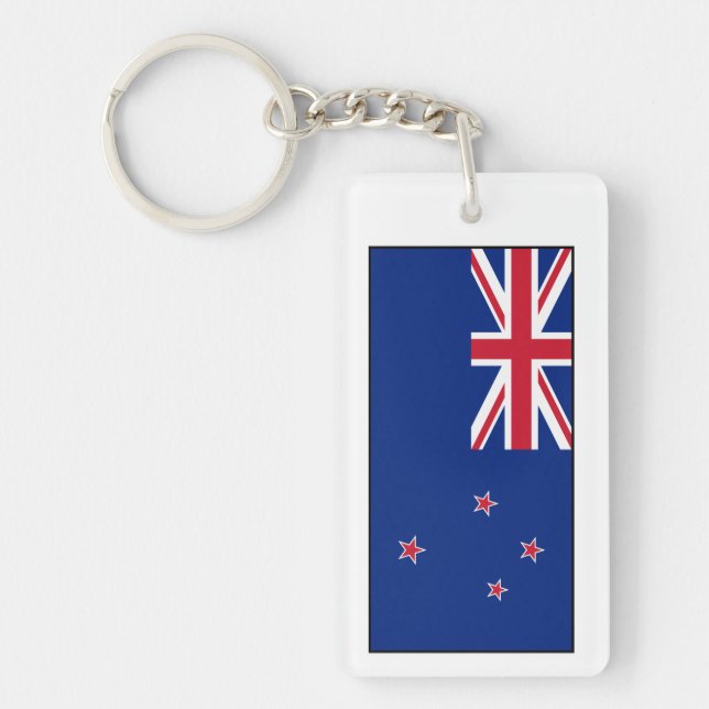 New Zealand Flag Key Ring (Front)