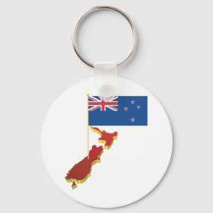 New Zealand Flag Keychain