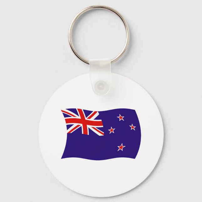 New Zealand Flag Keychain (Front)