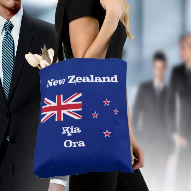 New Zealand Flag & Kia Ora fashion / New Zealand Tote Bag (Creator Uploaded)