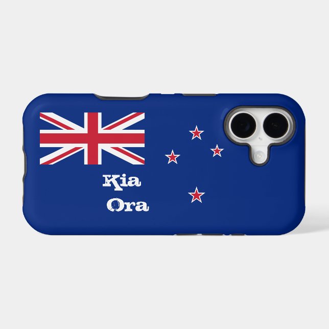 New Zealand Flag & Kia Ora fashion /sports (Back (Horizontal))