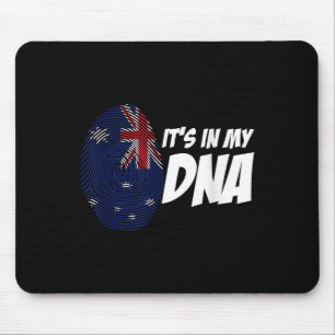 New Zealand Flag Kiwi Fingerprint Gift New Zealand Mouse Mat