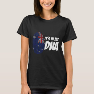 New Zealand Flag Kiwi Fingerprint Gift New Zealand T-Shirt