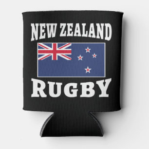 New Zealand Flag Kiwi Flag New Zealand Rugby T-Shi Can Cooler
