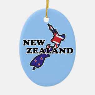 New Zealand Flag Kiwi Ornament