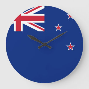New Zealand Flag Large Clock