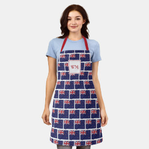 NEW ZEALAND FLAG MAP   Monogram   Aotearoa Apron