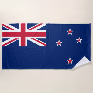New Zealand Flag (NZ) Beach Towel