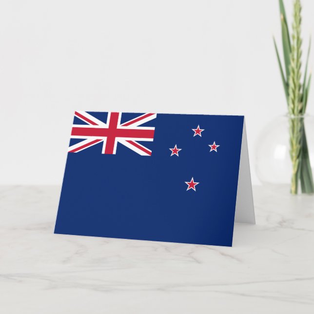 New Zealand Flag (NZ) Card (Front)
