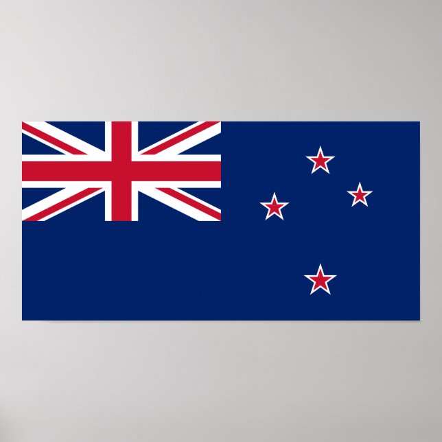 New Zealand Flag (NZ) Poster (Front)
