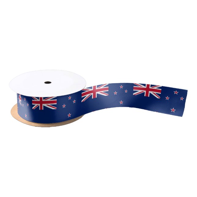 New Zealand Flag (NZ) Satin Ribbon (Spool)