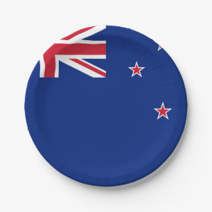 New Zealand Flag Paper Plate