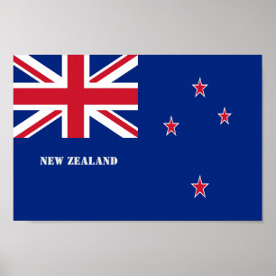 New Zealand Flag Poster