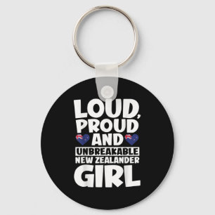 New Zealand Flag Proud New Zealanders Men &amp; Wo Key Ring