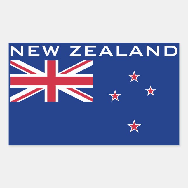 New Zealand flag Rectangular Sticker (Front)