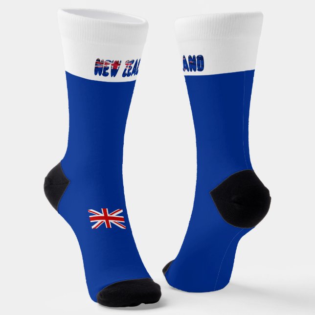 New Zealand flag Socks (Angled)