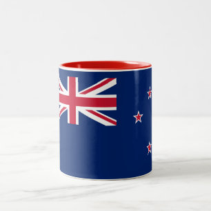 New Zealand Flag Two-Tone Coffee Mug