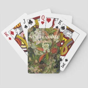 New Zealand Flowers Botanical Playing Cards