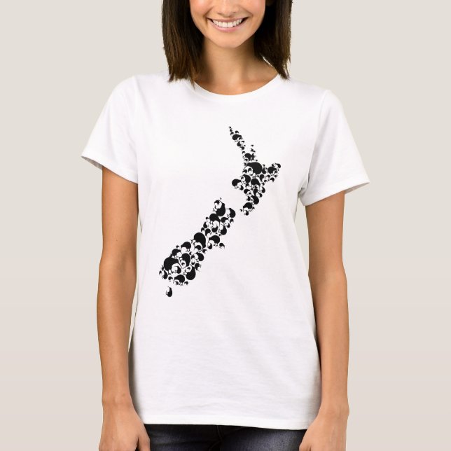NEW ZEALAND - full of kiwis - black T-Shirt (Front)