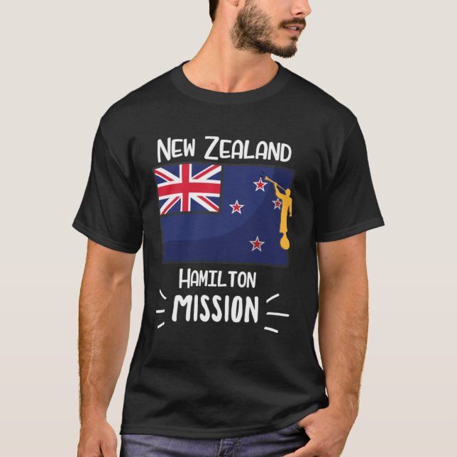 New Zealand Hamilton Mormon LDS Mission Missionary T-Shirt (Front)