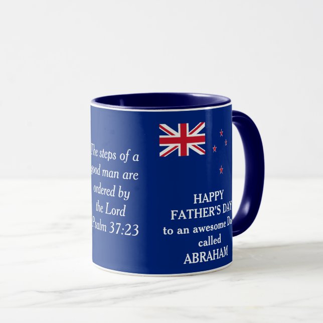NEW ZEALAND Happy Father's Day AWESOME DAD Photo Mug (Front Right)