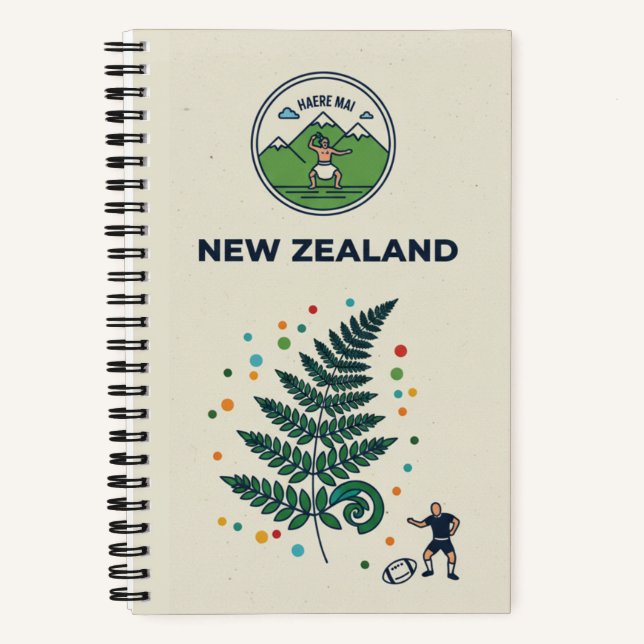 New Zealand Heritage & Aotearoa Adventure: Travel  Notebook (Front)