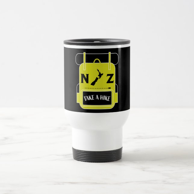 New Zealand Hiking - Walling NZ - Trail Walks NZ  Travel Mug (Center)