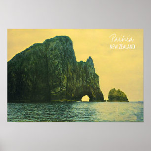 New Zealand Hole in the Rock Poster