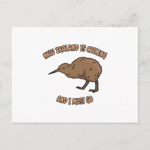 New Zealand Is Calling Postcard
