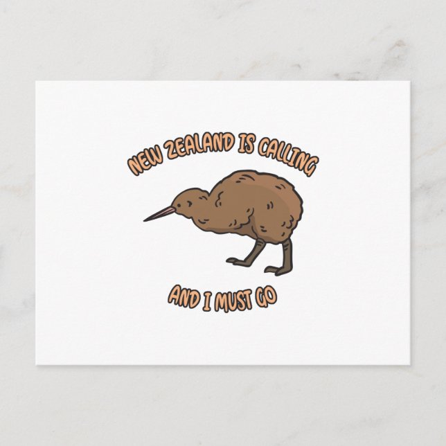 New Zealand Is Calling Postcard (Front)
