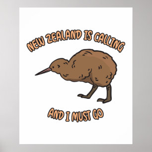 New Zealand Is Calling Poster