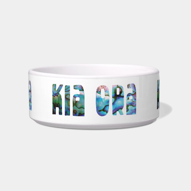 NEW ZEALAND KIA ORA GREETING BOWL (Front)