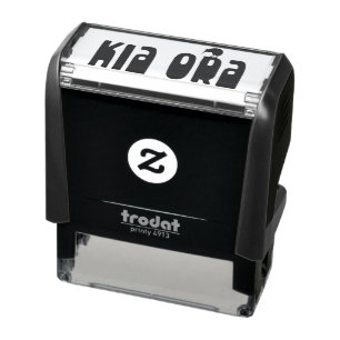 NEW ZEALAND KIA ORA KIWI GREETING SELF-INKING STAM STAMP