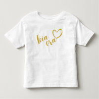 NEW ZEALAND KIA ORA MAORI GOLD SCRIPT NAME NZ
