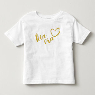 NEW ZEALAND KIA ORA MAORI GOLD SCRIPT NAME NZ TODDLER T-Shirt