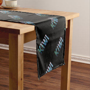 NEW ZEALAND KIWI AOTEAROA PAUA SHORT TABLE RUNNER