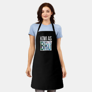 NEW ZEALAND KIWI AS SAYING PAUA STANDARD APRON