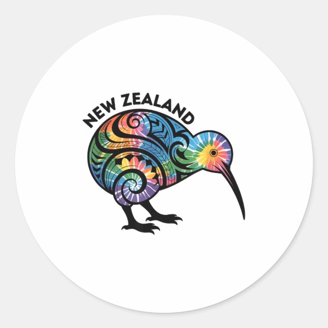 New Zealand Kiwi Bird  Classic Round Sticker (Front)