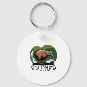 New Zealand Kiwi Bird Key Ring