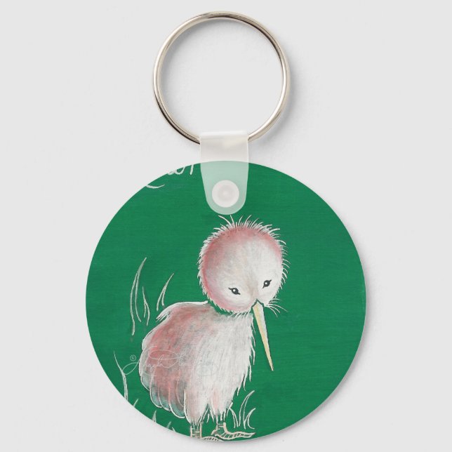 New Zealand Kiwi Bird Key Ring (Front)