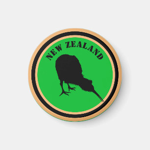 New Zealand & Kiwi Bird - Royal Kiwi design Magnet