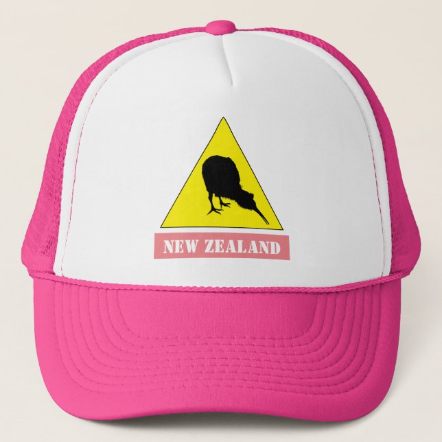 New Zealand & Kiwi Bird trendy fashion /Aotearoa Trucker Hat (Front)