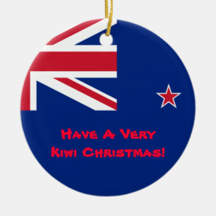 New Zealand Kiwi Christmas Ornament