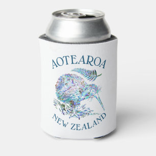 NEW ZEALAND KIWI FERN PAUA CAN COOLER