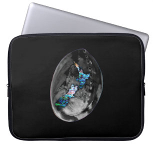 NEW ZEALAND KIWI MAP PAUA LAPTOP SLEEVE